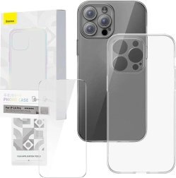 Coque transparente et verre trempé BASEUS Corning pour iPhone 14 Pro