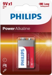 Pile alcaline Philips Power 9V