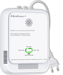 Détecteur de fuite de gaz et de monoxyde de carbone avec alarme 85 dB et LED