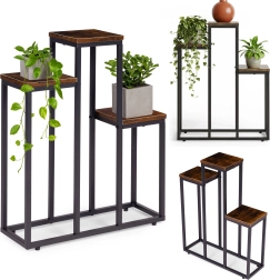 Support à plantes avec 3 étagères loft ModernHome