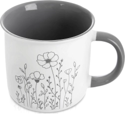 Mug en porcelaine 400 ml à motif floral Orion