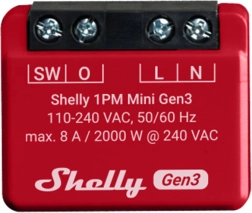 Interrupteur intelligent Shelly 1PM Mini Gen3 avec Wi‑Fi et Bluetooth