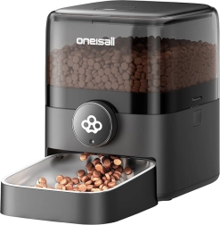 Distributeur de nourriture intelligent pour animaux Oneisall avec Wi‑Fi et capacité de 3 L