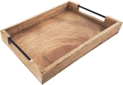 Plateau de service en bois de manguier 40,5 × 30,5 × 6 cm