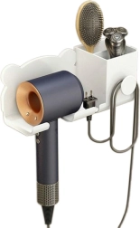DA233A SUPPORT MURAL POUR SÈCHE-CHEVEUX BLANC