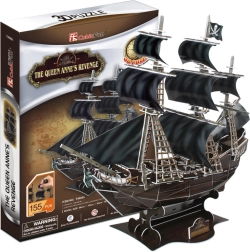 CubicFun puzzle 3D bateau pirate Queen Anne's Revenge – 180 pièces