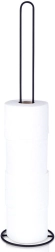 Porte-rouleaux de papier toilette en métal, noir, 60 cm