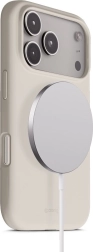 coque magnétique en silicone color cover pour iPhone 17 Pro avec MagSafe – beige pierre