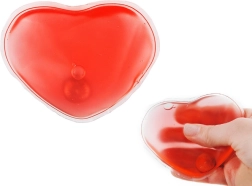 Coussin chauffant gel réutilisable pour les mains en forme de cœur Malatec