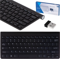 Clavier sans fil pour Smart TV, PC et ordinateur portable – noir