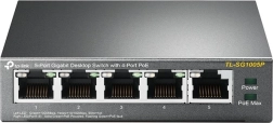 TP-Link commutateur gigabit de bureau 5 ports avec 4× PoE (TL-SG1005P)
