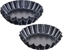 Moules métalliques Orion pour tartelettes de 9 cm - 6 pièces