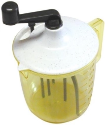 Fouet manuel 0,75 l avec récipient en plastique et fouets, assortiment de couleurs