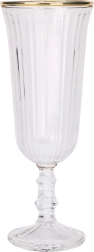 Flûte à champagne 120 ml avec liseré doré