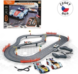 Circuit de course 300 cm avec alimentation USB, sans source