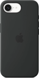 Coque en silicone pour iPhone 16e – noire