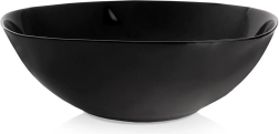 Saladier en verre LUNA 25 cm, 2 l, noir
