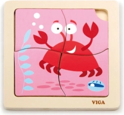 Puzzle en Bois Crabe pour les Tout-Petits