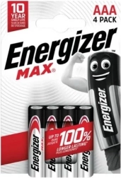 Piles alcalines AAA 4 pcs Energizer Max