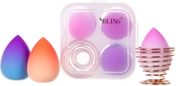 Beauty Blender Box Ombre - set d’éponges à maquillage 3 pcs + support pour éponges BLING
