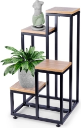 Support de fleurs métallique à quatre niveaux 69 cm