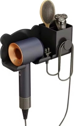 DA233 SUPPORT MURAL POUR SÈCHE-CHEVEUX NOIR