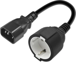 Adaptateur IEC 320 C14 vers Schuko 0,15 m