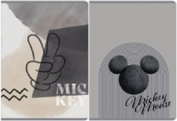 Cahier A5 80 feuilles quadrillé Mickey Mix de couleurs