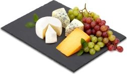 Planche de service en pierre ardoise 40 × 30 cm