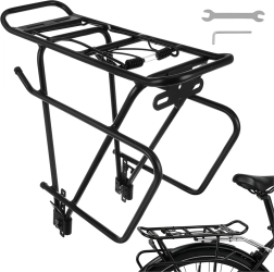 Porte-bagages arrière pour vélo Trizand 38 × 13,5 × 35 cm, capacité de charge 25 kg