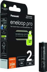 Batterie rechargeable Eneloop Pro AA 2500 mAh - lot de 2