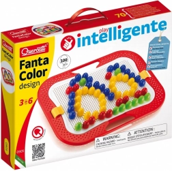 Mosaïque QUERCETTI Fanta Color Design – set créatif de pegboard pour enfants