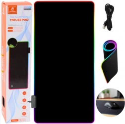 Tapis de souris et clavier gaming avec éclairage RGB 80 × 30 cm