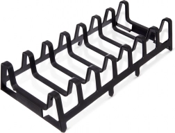 Support pour couvercles et assiettes 30 × 14 × 6 cm, noir
