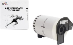 étiquettes TB Print pour Brother, noir sur blanc, 102 mm x 30,48 m (rouleau de rechange DK-22243)