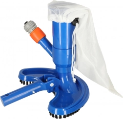 Aspirateur manuel pour piscine et étang avec sac réutilisable