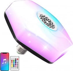 Ampoule LED colorée avec haut-parleur intégré