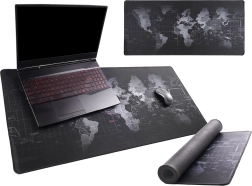 Grande sous-main de bureau avec carte du monde 40 × 90 cm