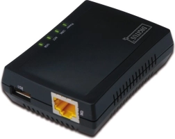 Serveur d’impression réseau multifonction et hub USB avec NAS, 1× USB 2.0, 1× RJ45, LAN 10/100 Mb/s