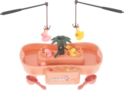 Jeu familial Pêche aux canards avec cannes à pêche et accessoires – Rose