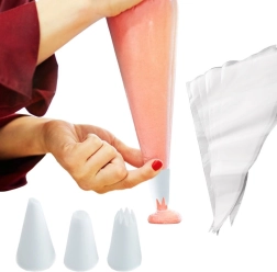 Poche à pâtisserie avec embouts 35 cm, set de 12 pièces