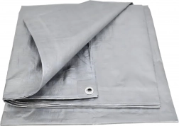 Bâche de protection argentée 3 × 4 m, UV, 80 g/m²
