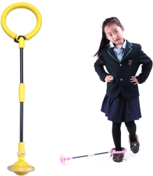 Corde à sauter pliable / anneau de cheville - jaune