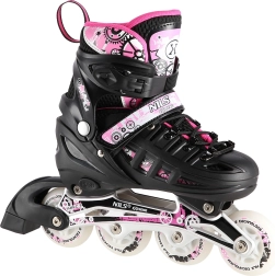 Patins 4-en-1 Nils Extreme roses – L (39-42)
