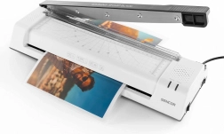 Plastifieuse 2-en-1 A3 avec massicot, plastification à froid et à chaud