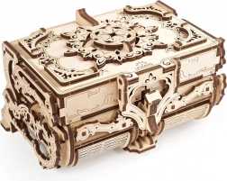 Boîte à bijoux mécanique en bois UGEARS – design antique, puzzle 3D