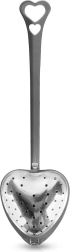 Passoire à thé en acier inoxydable en forme de cœur avec longue poignée 14 × 4,5 × 2 cm