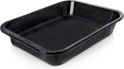 Plaque à pâtisserie rectangulaire profonde émaillée 41 × 32 × 6 cm