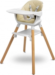 Chaise haute pour enfants CARETERO Bravo beige