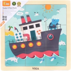 Puzzle en bois bateau 9 pièces Viga